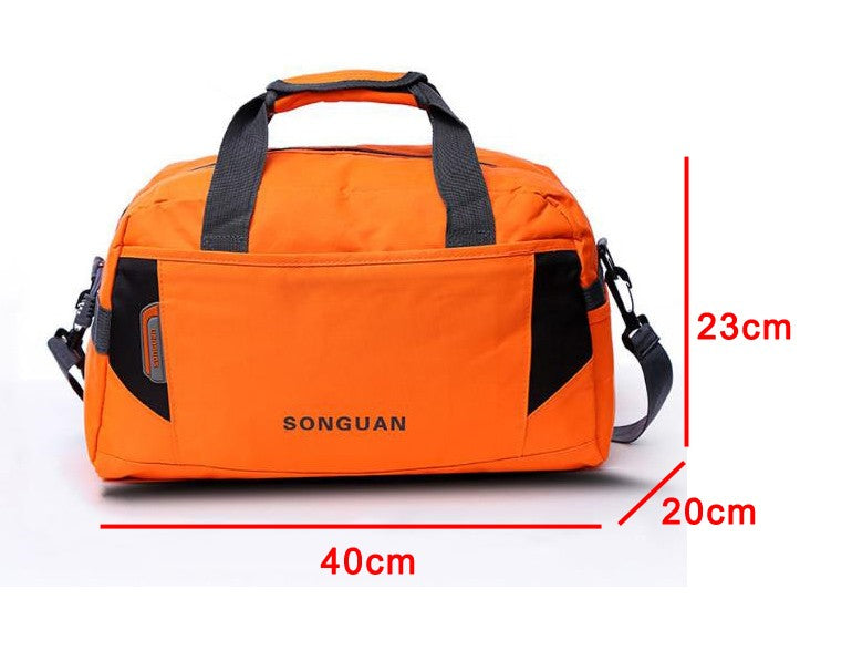 Unisex Waterproof Nylon Travel Handbag Men Weekend Shoulder Bags Vintage Casual Duffel Weekend Bag Women Overnight Packing Cubes