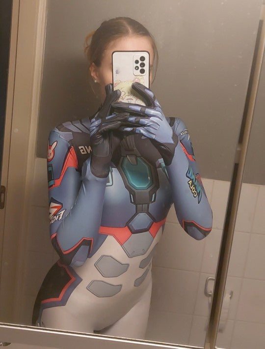 d.va Cosplay Costumes Superhero Zentai Suit dva Halloween Bodysuit