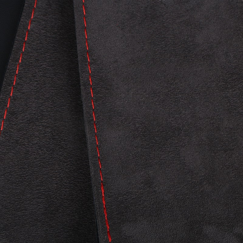 DIY Suede Car Steering Wheel Cover 15 inch Auto Steering Wheel Wrap With Needle Thread Four Season Universal Car Accessories