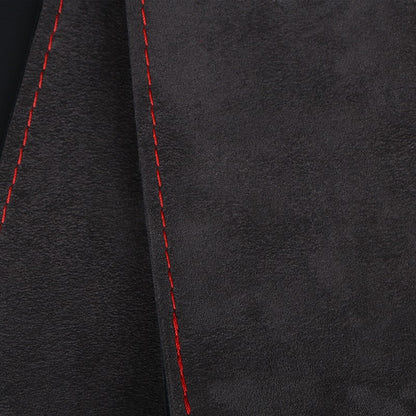 DIY Suede Car Steering Wheel Cover 15 inch Auto Steering Wheel Wrap With Needle Thread Four Season Universal Car Accessories