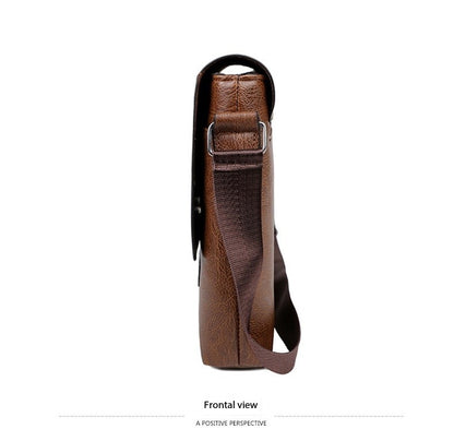 Business Shoulder Bag For IPAD PU Leather Business Handbag Men Messenger Bag Large Side Sling Bag Fashion Man Crossbody Bag