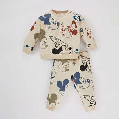 2Pcs Minnie Baby Girl Clothes Spring Autumn Cotton Long Sleeve Top + Leggings For Girls Toddler Girl Clothing Sets