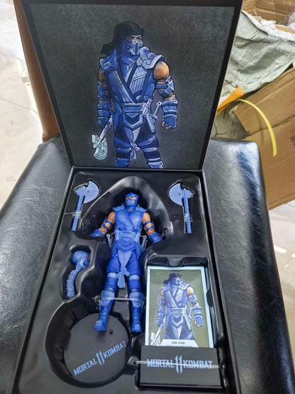 Game Mortal Kombat Spawn Sub Zero Scorpion KITANA LIU KANG 7" Articulated Action Figure Toys 17cm