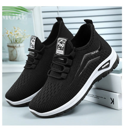 Autumn Women Casual Shoes Breathable Walking Mesh Lace Up Flat Shoes Sneakers Women Tenis Feminino Pink Zapatillas De Mujer