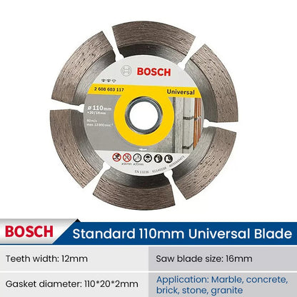 Bosch Discos de Corte Diamantados Universais Lâminas de Serra Circular de Mármore para Cortar Pedra Concreto Reforçado Rodas de 105/110/125/180mm
