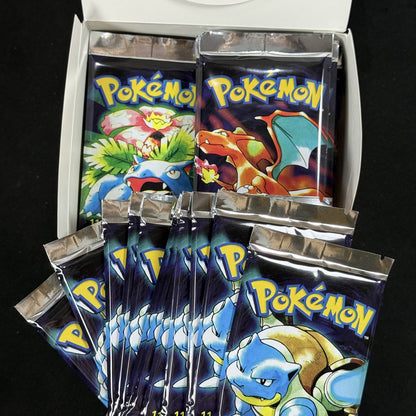 PTCG Pacote de Booster 11 unids/saco Pacote de 1ª Edição Coleção de Jogo de Cartas Colecionáveis Charizard Batalha Booster Brinquedos Presente para Meninos