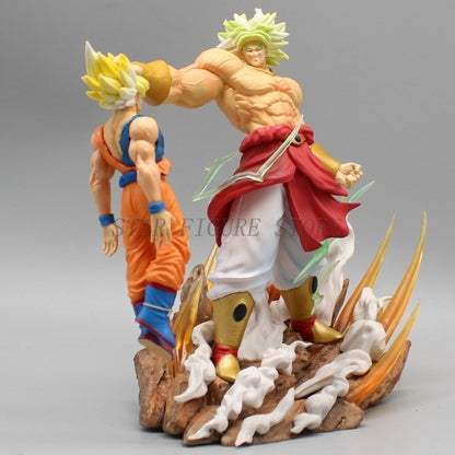 Gk Dragon Ball Boneco de Ação Broly vs Son Goku Estátua Figura PVC Coleção Enfeites Anime Broli Goku Modelo Brinquedos Presentes