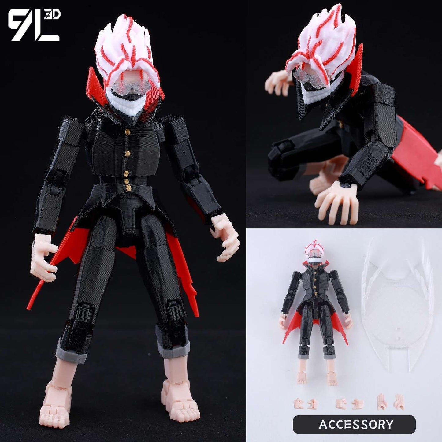 Boneco de Ação Multiarticulado 3D Impresso Dummy13 Homem-Aranha 9L3D Colecionável Marvel com Braços Articulados Boneco para Animação Stop Motion