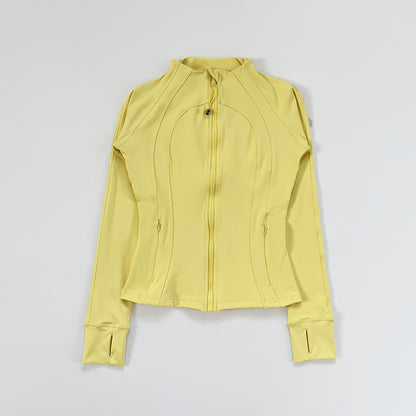 Women's Multi - color Sports Knit Jacket, Casual Long - sleeve Top, Fashion Solid - color Yoga Outerwear, 2025 New Arrival