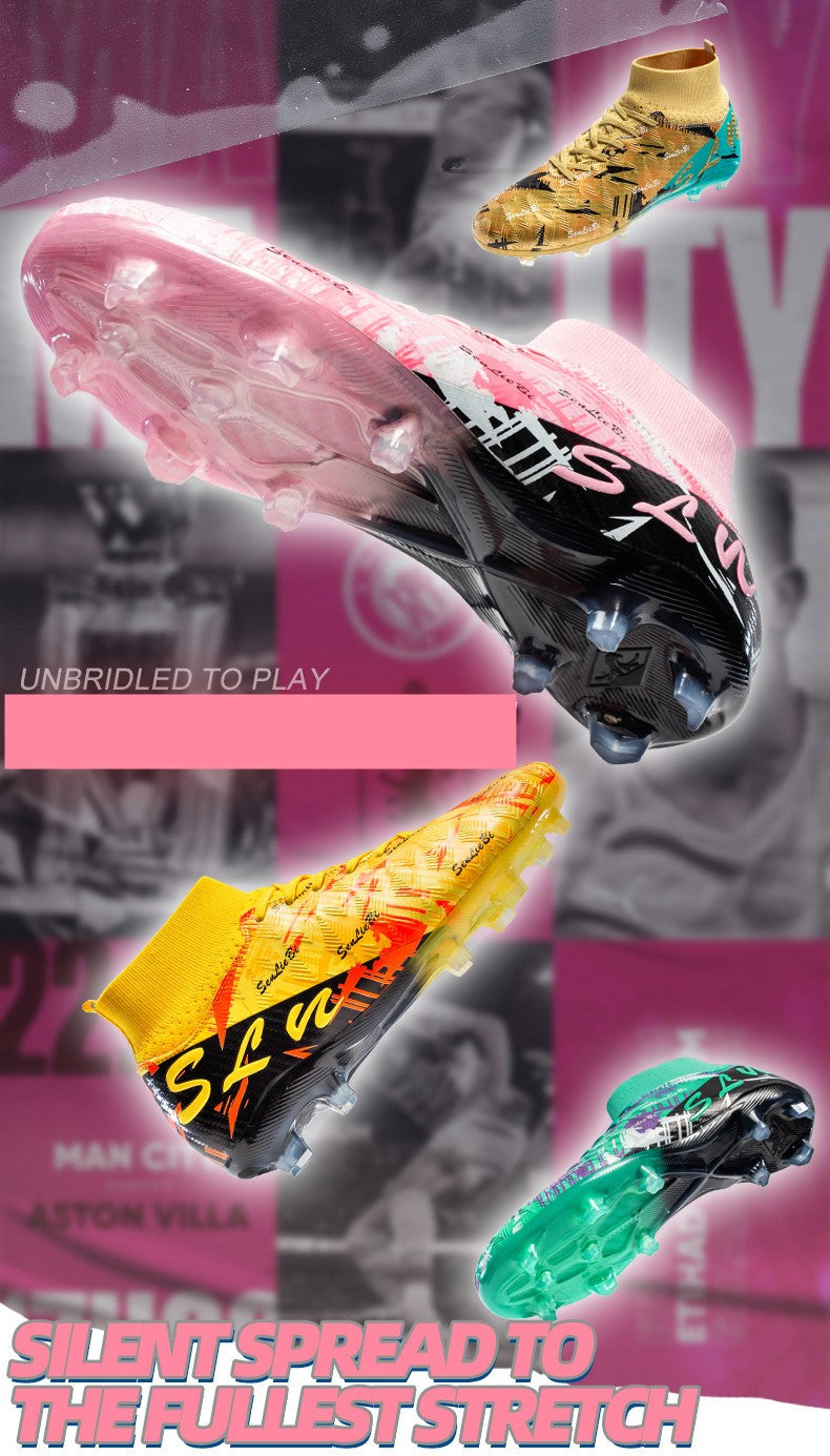 Men's Soccer Shoes Cleats Non-Slip FG Football Boots Men High-quality Match Training Sneakers Futsal Indoor Soccer Boots Boys