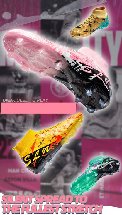 Men's Soccer Shoes Cleats Non-Slip FG Football Boots Men High-quality Match Training Sneakers Futsal Indoor Soccer Boots Boys