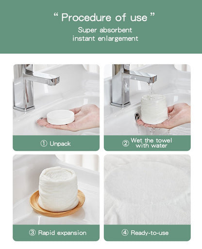 Premium Compressed Towel Tablets Disposable Towel Large Bath Towel Reusable Travel Towel for Hotel Camping Mountaineering Sports