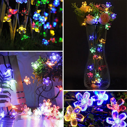 10/20M Cherry Blossom Garland Fairy Lights Indoor Christmas Decoration String Lights 200LED for Wedding Pink Party Decorations