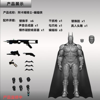 EM ESTOQUE LPZZ Deathstrok Figura U-P-Finegures Arkham Knight V8.04 Terno Bonecos de Ação Batman Estatueta 1/12 Coleção DC Brinquedo