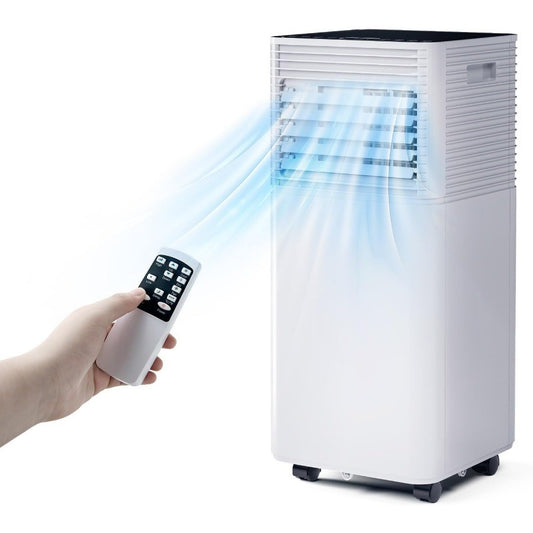 Ar-Condicionado Portátil 10000 BTU Resfria até 37 m² com Funções de Ventilador e Desumidificador, Controle Remoto para