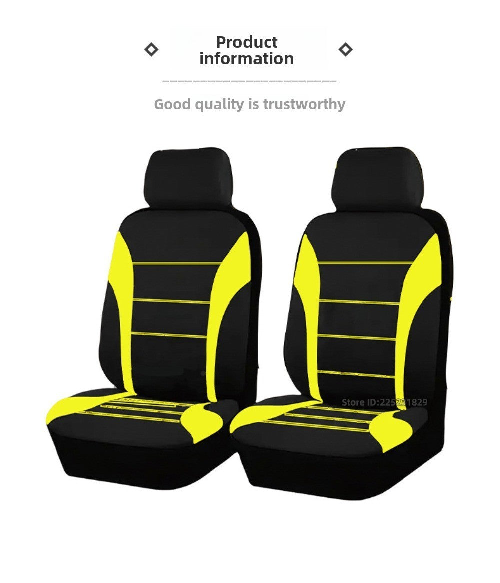 Almofada universal com design de linha de cintura AUTOMOTIVA Tamanho universal para carro, SUV, caminhão, van, acessórios, capas de assento internas, conjunto completo
