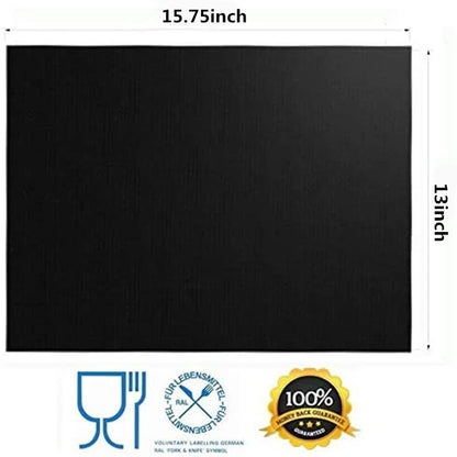 BBQ Grill Mat Non-Stick Grill Mat 40 X 33 Cm BBQ Grill Mat Baking Mat For Charcoal & Baking Reusable Grill Mat For Gas Grill