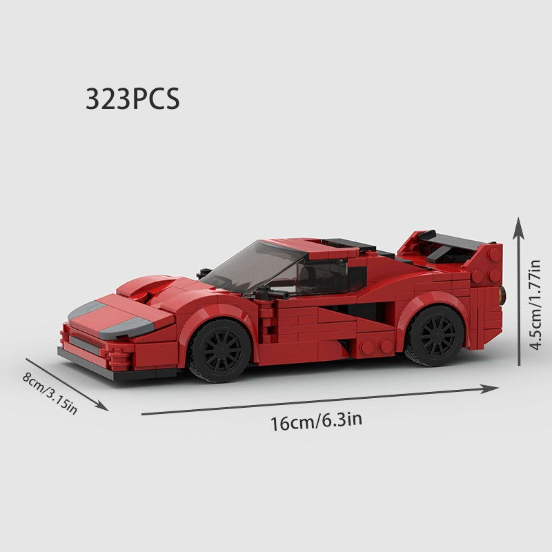 MOC Carro Esportivo de Corrida Veículo Cidade Speed Racer Modelo Técnico Blocos de Construção Tijolos Supercarro F1 Brinquedos Infantis Presentes para Meninos NSX