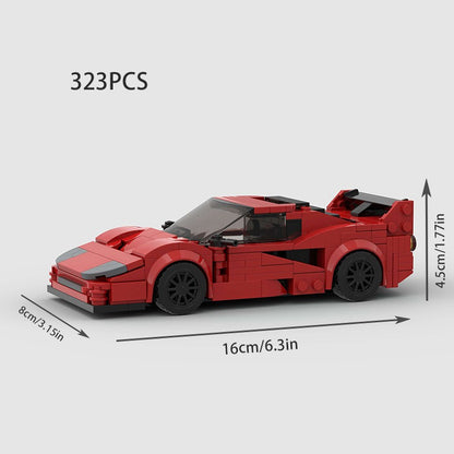 MOC Carro Esportivo de Corrida Veículo Cidade Speed Racer Modelo Técnico Blocos de Construção Tijolos Supercarro F1 Brinquedos Infantis Presentes para Meninos NSX
