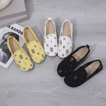 Loafers 2024 Trend Spring for Women Summer Flat Black Elegant Slip-on Shoes Women's Soft-soled Moccassin Woman Flats 43