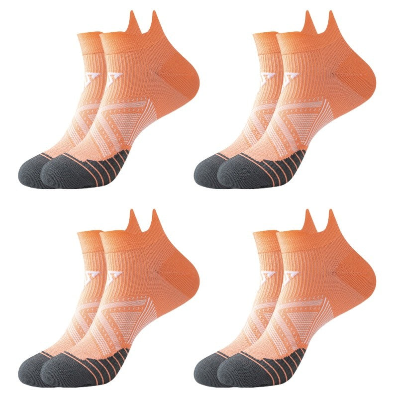4pairs/Lot Woman Men's Socks Compression Breathable Basketball Sports Cycling Running Towel Socks High Elastic Tube Socks
