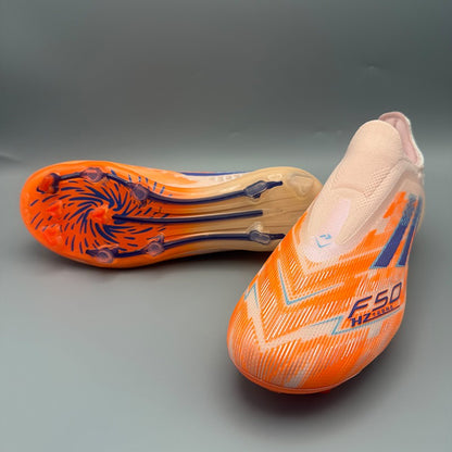 Football Field Boots Professional Non Slip Soccer Shoes Training Society Cleats Football Shoes SLIP-ON  Laceless