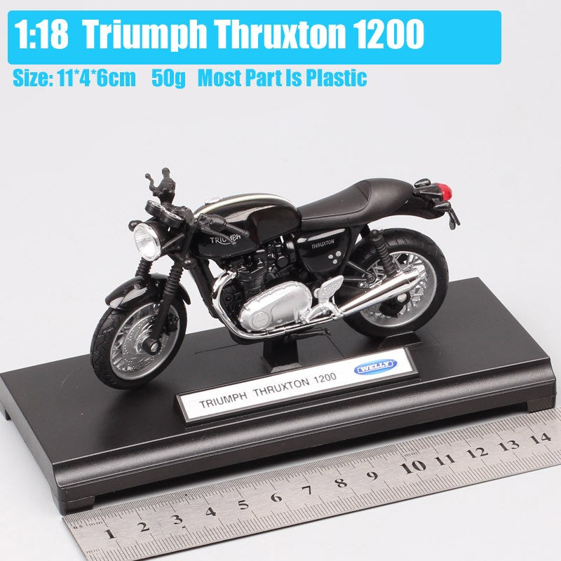 1/18 Escala Welly Triumph Tiger Explorer 800 Sprint RS Bonneville Daytona Trophy Thruxton 1200 Moto Diecast Modelo Brinquedo