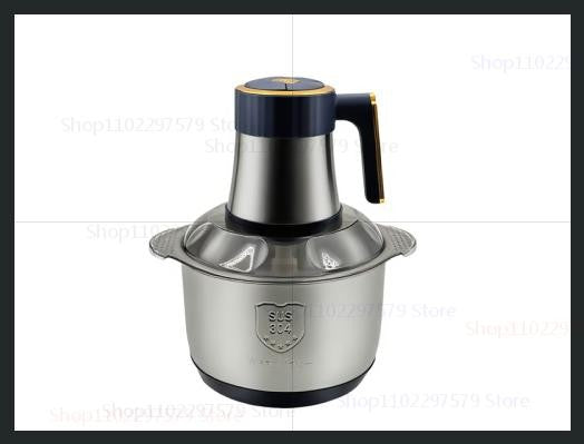 Liquidificador de aço inoxidável multifuncional para carne, frutas, vegetais, processador de alimentos, moedor de carne elétrico de cozinha com cinco velocidades