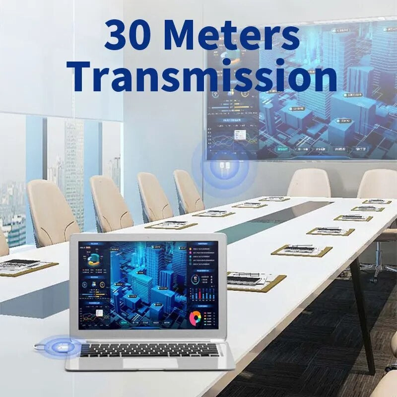 Transmissor Receptor de Vídeo sem Fio 30m Extensor HDMI Cabo Adaptador Espelhamento de Tela para Câmera PC para TV