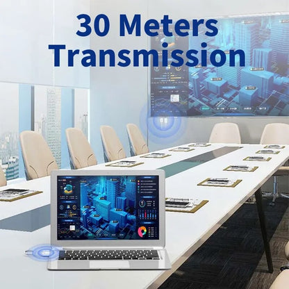 Transmissor Receptor de Vídeo sem Fio 30m Extensor HDMI Cabo Adaptador Espelhamento de Tela para Câmera PC para TV