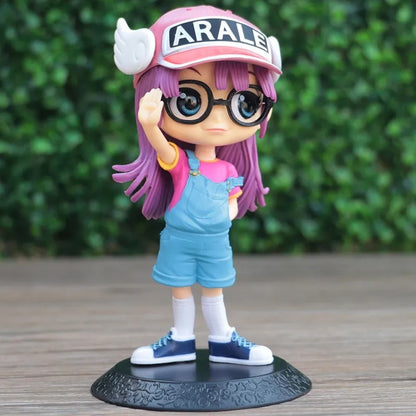 13cm Anime Dr.SLUMP Arale Figuras Enfeites de Carro Brinquedo Decoração de Bolo Dr IQ Coleção Boneca PVC Arale Estatueta Modelo Presentes Infantis