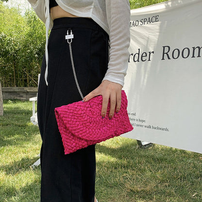 Yogodlns Corn Husk Weave Dinner Clutch Bag Women's Fashion Simple Straw Large Purse Woman Summer Casual Vacation Ladies Wallet