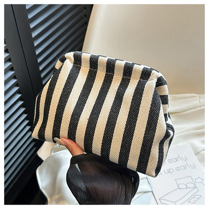Summer Woven Crochet Purses for Women Beach Clutch Handbags 2025 Dumpling Hobo Casual Colorblock Bag Ladies Ruched Cloud Purse