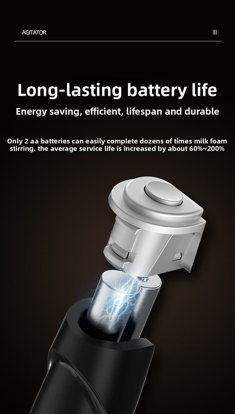 Battery powered electric milk frother, egg beater, portable milk coffee machine, cake cream maker, household kitchen mixer