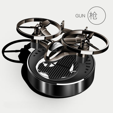 Solar Powered Rotation Helicopter Solar Aromatherapy Car Air Freshener Alloy Fragrance Auto Aroma Diffuser