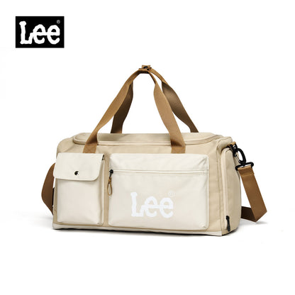 LEE Fashion Women Man Travel Duffel Bag with Shoe Compartment Pocket Large Capacity Waterproof Luggage Weekender Sport Gym Bag