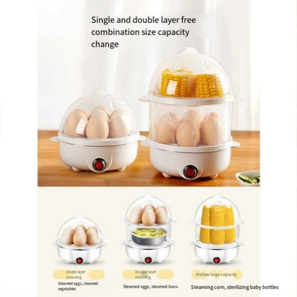 Panela Elétrica Cozedora de Ovos Máquina Rápida para Cozinhar Ovos, Escalfados, Mexidos e Omeletes com Desligamento Automático Eletrodoméstico de Cozinha