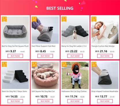 Escada para Cães 3 Degraus, Escada para Cachorro Pequeno, Gato, Filhote, Ramap para Cães, Antiderrapante, Removível
