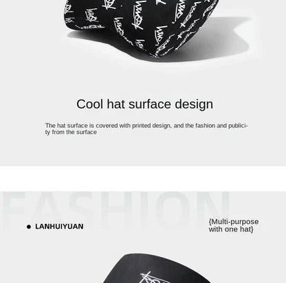 Big Head Letter Bucket Hat for Men Women XL Large Hip Hop Cap Fisherman Hat Summer Sun Hat Plus Size Panama