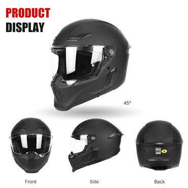 C-Riding Winter Warm Cruising Professional Women and Men Safety Hats Retro Cruising Full Helmet DOT Certified Summer