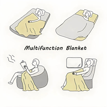 Manta de sofá, cama, quarto, macia e confortável, estampada com desenho P-Plim P-Plim, ideal para viagens e presentes.