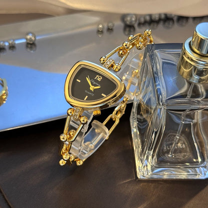 Ladies' Fashionable Trendy U-Shaped Quartz Watch with New Polygonal Alloy Case Must-Have Accessory for Trendy Outfits