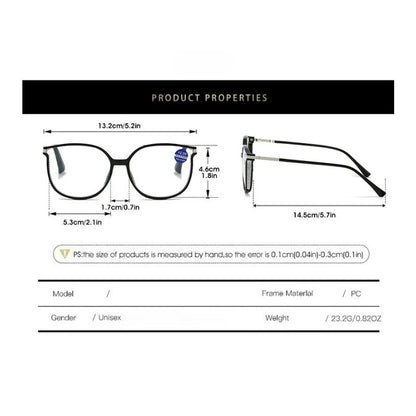 Anti Blue Light Reading Glasses for Women Stylish Dazzling Large Frame Set with Diamonds Plano Eyeglasses Presbyopic Eyewear