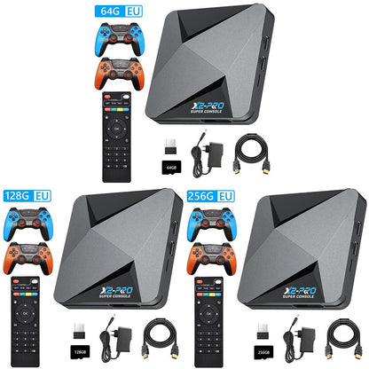 Super Console X2 Pro Game Box US/UK/EU Retro Video Game Console TV Box 100000 Video Games for SS/MAME/FC/NAOMI/Sega with Gamepad