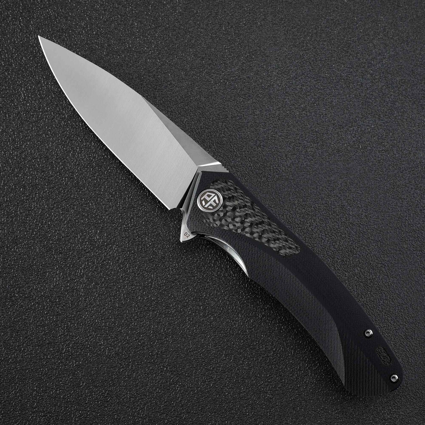 Petrified Fish PF838 Folding Knife Jackknife D2 Steel Outdoor Camping Hunting Hiking EDC Tool Ball Bearing G10 Handle Knives