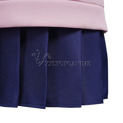 Momo Ayase Cosplay Costume Wig Anime Dandadan Dress Skirt School Uniform Earrings Choker Halloween Party for Girls Women
