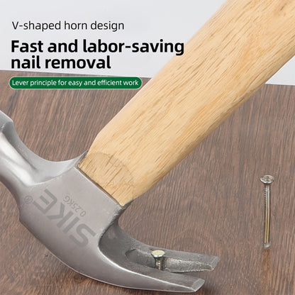 Mini Hammer High Carbon Steel Hammer Solid Wood Short Handle Octagonal or Round Head Hammer Small Manual Hardware Tool