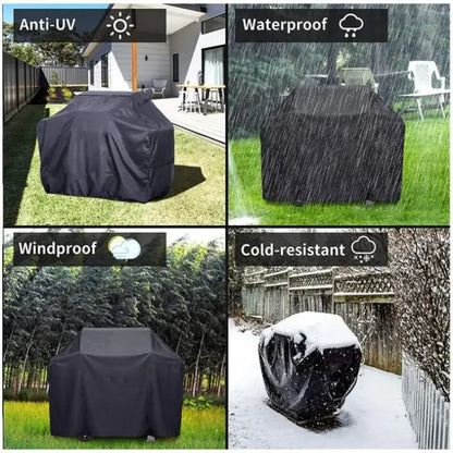 Heavy Duty Bbq Grill Cover For Outdoor Grill  Fire Pit Stove BBQ Covers  Outdoor Rain UV Protective Barbecue Cover