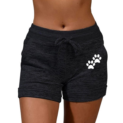 Summer Women's Shorts Printed Shorts Stretch Low Waist Women's Sexy Beach Fitness Shorts Women's Large Size