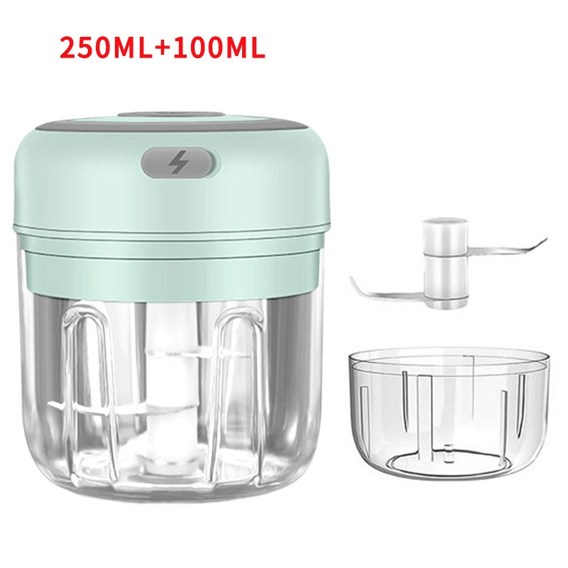 HiPiCok Moedor de Carne Elétrico Triturador de Alho Picador de Alimentos Mini Triturador de Alho Máquina de Moer Legumes USB Utensílios de Cozinha